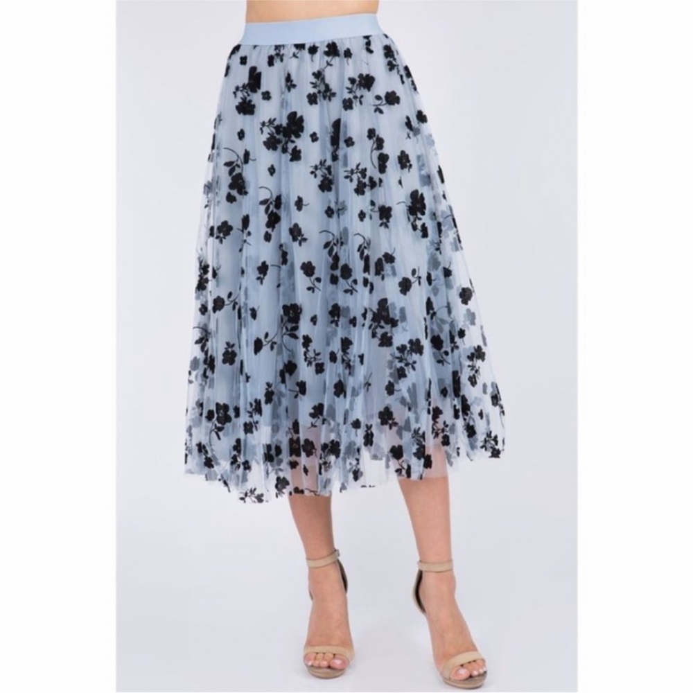 Dusty blue Tulle skirt